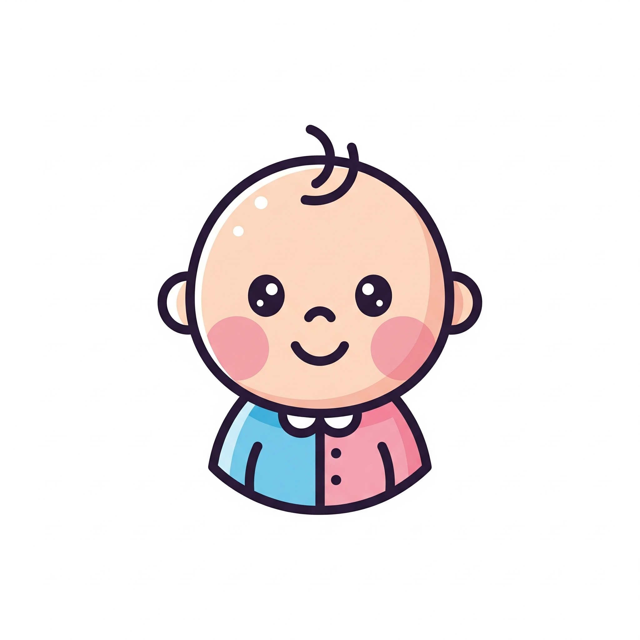 Happy baby with parent